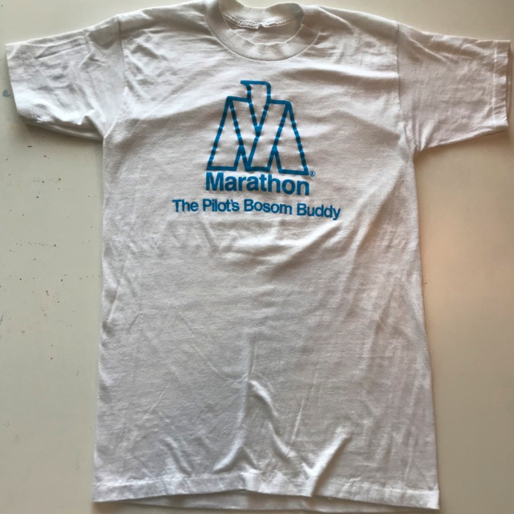 Vintage 50/50 Marathon Logo Tee